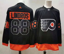 Adidas Philadelphia Flyers #88 Eric Lindros Black 2021 Authentic Stitched NHL Jersey