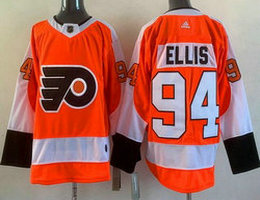 Adidas Philadelphia Flyers #94 Ryan Ellis Orange Authentic Stitched NHL jersey