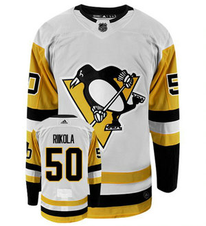 Adidas Pittsburgh Penguins #50 Juuso Riikola White Authentic Stitched NHL Jersey