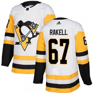 Adidas Pittsburgh Penguins #67 Rickard Rakell White Authentic Stitched NHL Jersey