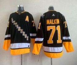 Adidas Pittsburgh Penguins #71 Evgeni Malkin Black 2022 Authentic Stitched NHL Jersey