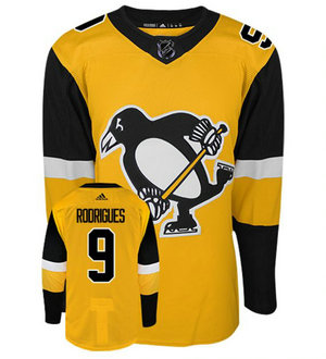 Adidas Pittsburgh Penguins #9 Evan Rodrigues Gold Authentic Stitched NHL Jersey