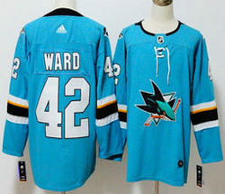 Adidas San Jose Sharks #42 Joel Ward Green Authentic Stitched NHL jersey