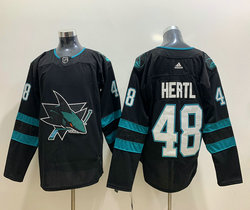 Adidas San Jose Sharks #48 Tomas Hertl Black Authentic Stitched NHL jersey