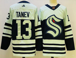 Adidas Seattle Kraken #13 Brandon Tanev 2022-23 Reverse Retro Authentic Stitched NHL jerseys