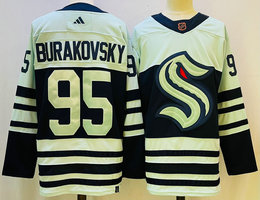 Adidas Seattle Kraken #95 Andre Burakovsky 2022-23 Reverse Retro Authentic Stitched NHL jersey