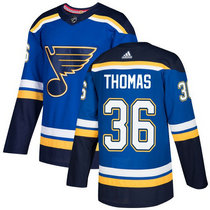 Adidas St. Louis Blues #36 Robert Thomas Royal Blue Home Authentic Stitched NHL Jersey