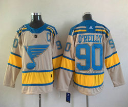 Adidas St. Louis Blues #90 Ryan O'Reilly Cream 2022 Winter Classic Authentic Stitched NHL Jersey
