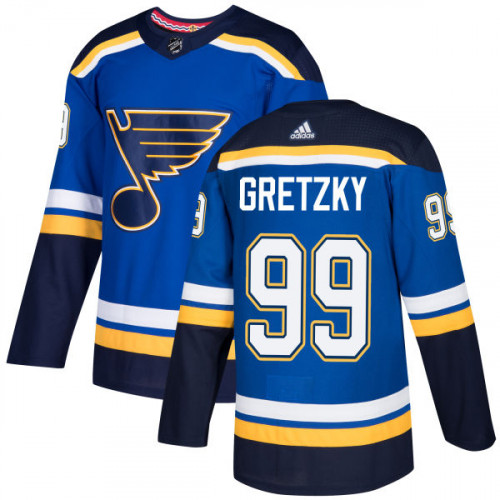 Adidas St. Louis Blues #99 Wayne Gretzky Royal Blue Home Authentic Stitched NHL Jersey