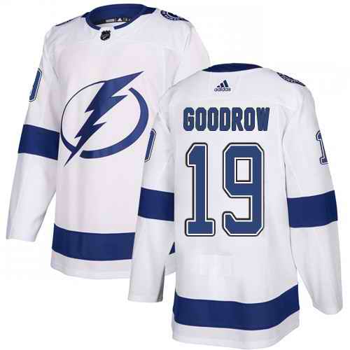 Adidas Tampa Bay Lightning #19 Barclay Goodrow White Authentic Stitched NHL Jerseys