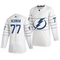 Adidas Tampa Bay Lightning #77 Victor Hedman White White 2020 NHL All-Star Game Jersey