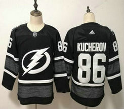 Adidas Tampa Bay Lightning #86 Nikita Kucherov Black 2019 NHL All Star Authentic Stitched NHL jersey