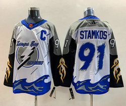 Adidas Tampa Bay Lightning #91 Steven Stamkos 2022-23 Reverse Retro Authentic Stitched NHL jersey