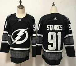 Adidas Tampa Bay Lightning #91 Steven Stamkos Black 2019 NHL All Star Authentic Stitched NHL jersey