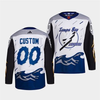 Adidas Tampa Bay Lightning Custom 2022-23 Reverse Retro Authentic Stitched NHL jersey