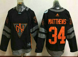 Adidas Team North America #34 Auston Matthews Black 2016 World Cup Stitched NHL Jersey