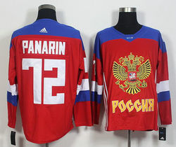 Adidas Team Russia #72 Sergei Bobrovsky Red 2016 World Cup Stitched NHL Jersey