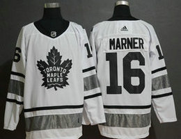 Adidas Toronto Maple Leafs #16 Mitchell Marner White 2019 NHL All Star Authentic Stitched NHL jersey