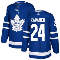 Adidas Toronto Maple Leafs #24 Kasperi Kapanen Royal Blue Home Authentic Stitched NHL jersey