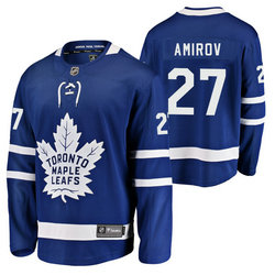 Adidas Toronto Maple Leafs #27 Rodion Amirov Blue 2020 NHL Draft Authentic Stitched NHL jersey