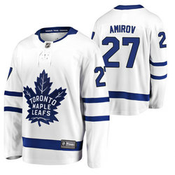 Adidas Toronto Maple Leafs #27 Rodion Amirov White 2020 NHL Draft Authentic Stitched NHL jersey