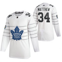 Adidas Toronto Maple Leafs #34 Auston Matthews White 2020 NHL All-Star Game Jersey