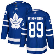 Adidas Toronto Maple Leafs #89 Nicholas Robertson Royal Blue Home Authentic Stitched NHL jersey