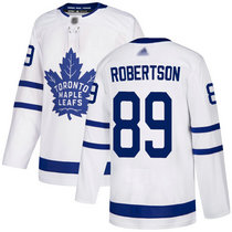 Adidas Toronto Maple Leafs #89 Nicholas Robertson White Away NHL Authentic Stitched NHL jersey