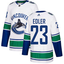 Adidas Vancouver Canucks #23 Alexander Edler White Authentic Stitched NHL Jerseys