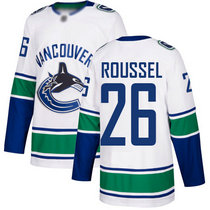 Adidas Vancouver Canucks #26 Antoine Roussel White Authentic Stitched NHL Jerseys