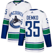 Adidas Vancouver Canucks #35 Thatcher Demko White Authentic Stitched NHL Jerseys