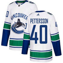 Adidas Vancouver Canucks #40 Elias Pettersson White Authentic Stitched NHL Jerseys