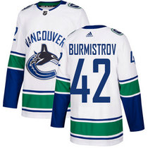 Adidas Vancouver Canucks #42 Alex Burmistrov White Authentic Stitched NHL Jerseys