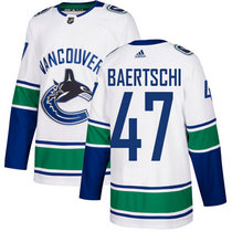 Adidas Vancouver Canucks #47 Sven Baertschi White Authentic Stitched NHL Jerseys