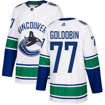 Adidas Vancouver Canucks #77 Nikolay Goldobin White Authentic Stitched NHL Jerseys