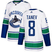 Adidas Vancouver Canucks #8 Christopher Tanev White Authentic Stitched NHL Jerseys