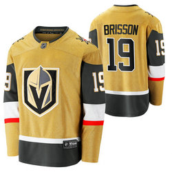 Adidas Vegas Golden Knights #19 Brendan Brisso Gold 2020 NHL Draft Authentic Stitched NHL jersey