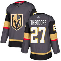 Adidas Vegas Golden Knights #27 Shea Theodore Gray Home Authentic Stitched NHL jersey