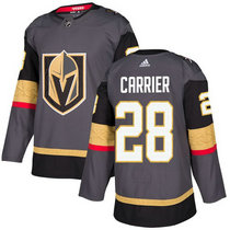 Adidas Vegas Golden Knights #28 William Carrier Gray Home Authentic Stitched NHL jersey