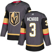 Adidas Vegas Golden Knights #3 Brayden McNabb Gray Home Authentic Stitched NHL jersey