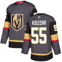 Adidas Vegas Golden Knights #55 Keegan Kolesar Gray Home Authentic Stitched NHL jersey