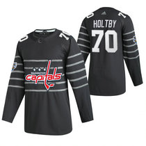 Adidas Washington Capitals #70 Braden Holtby Gray 2020 NHL All-Star Game Jersey