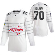 Adidas Washington Capitals #70 Braden Holtby White 2020 NHL All-Star Game Jersey