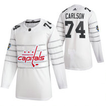 Adidas Washington Capitals #74 John Carlson White 2020 NHL All-Star Game Jersey