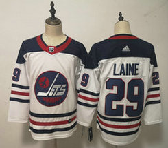 Adidas Winnipeg Jets #29 Patrik Laine White Breakaway Heritage Authentic Stitched NHL Jersey