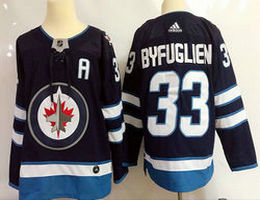 Adidas Winnipeg Jets #33 Dustin Byfuglien Navy Blue Authentic Stitched NHL Jerseys