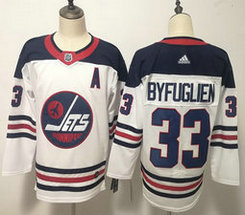 Adidas Winnipeg Jets #33 Dustin Byfuglien White Breakaway Heritage Authentic Stitched NHL Jersey