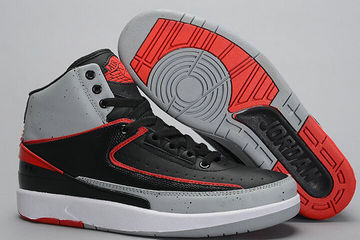 Air Jordan 2(II) Air Black Red Basketball shoes size 41-47