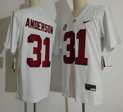 Alabama Crimson Tide #31 Will Anderson White Vapor Untouchable Authentic Stitched NCAA Jersey