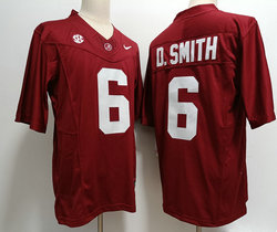 Alabama Crimson Tide #6 DeVonta Smith Red 2023 F.U.S.E Authentic stitched Football jersey